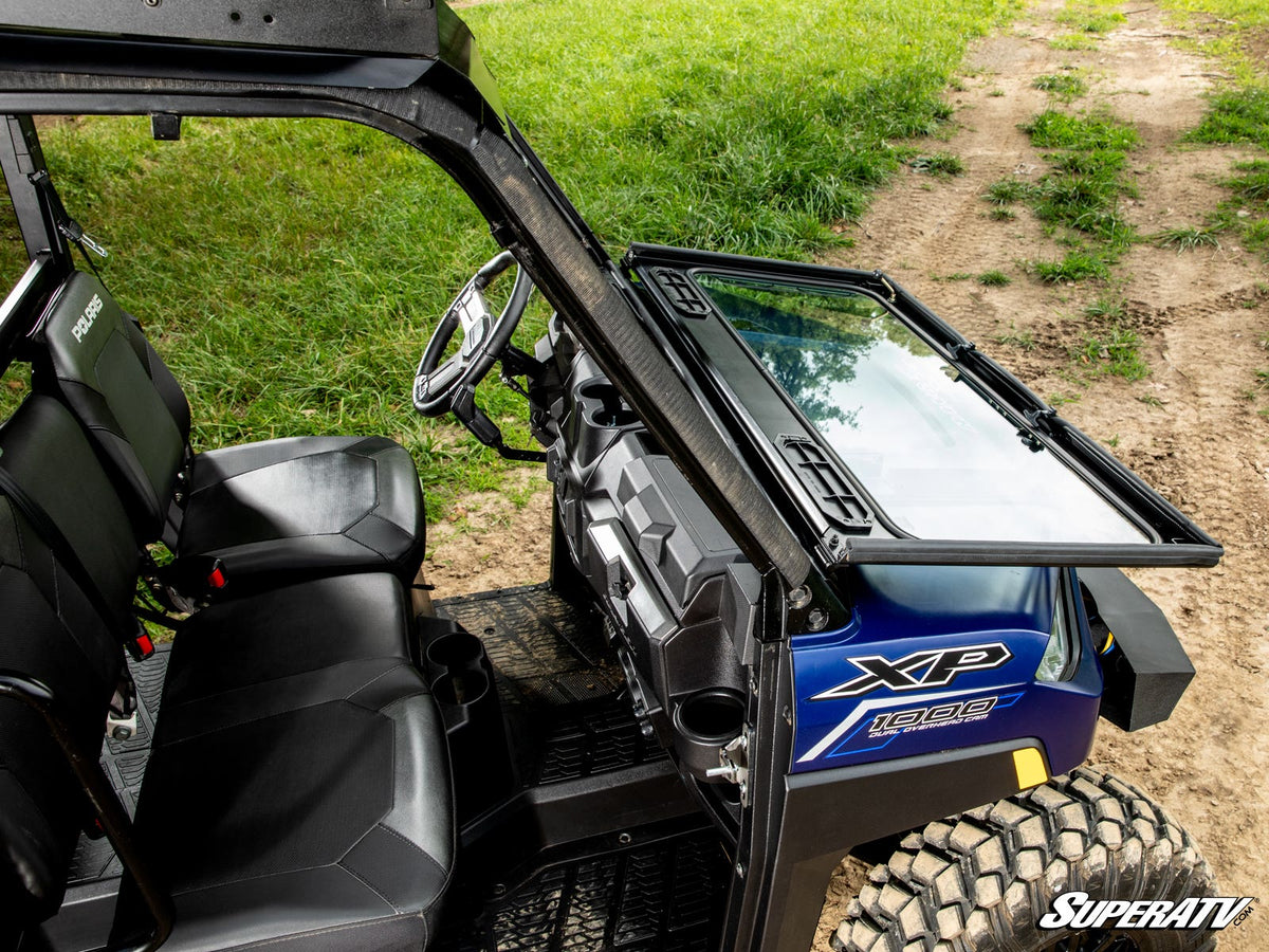 SuperATV Flip Down Glass Windshield for Polaris Ranger XP 1000 - image 6
