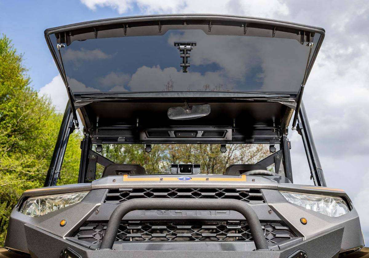 SuperATV Scratch-Resistant Flip Windshield for Polaris Ranger XP Kinetic - image 13