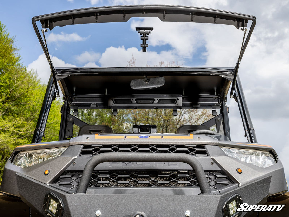 SuperATV Scratch-Resistant Flip Windshield for Polaris Ranger XP Kinetic - image 2