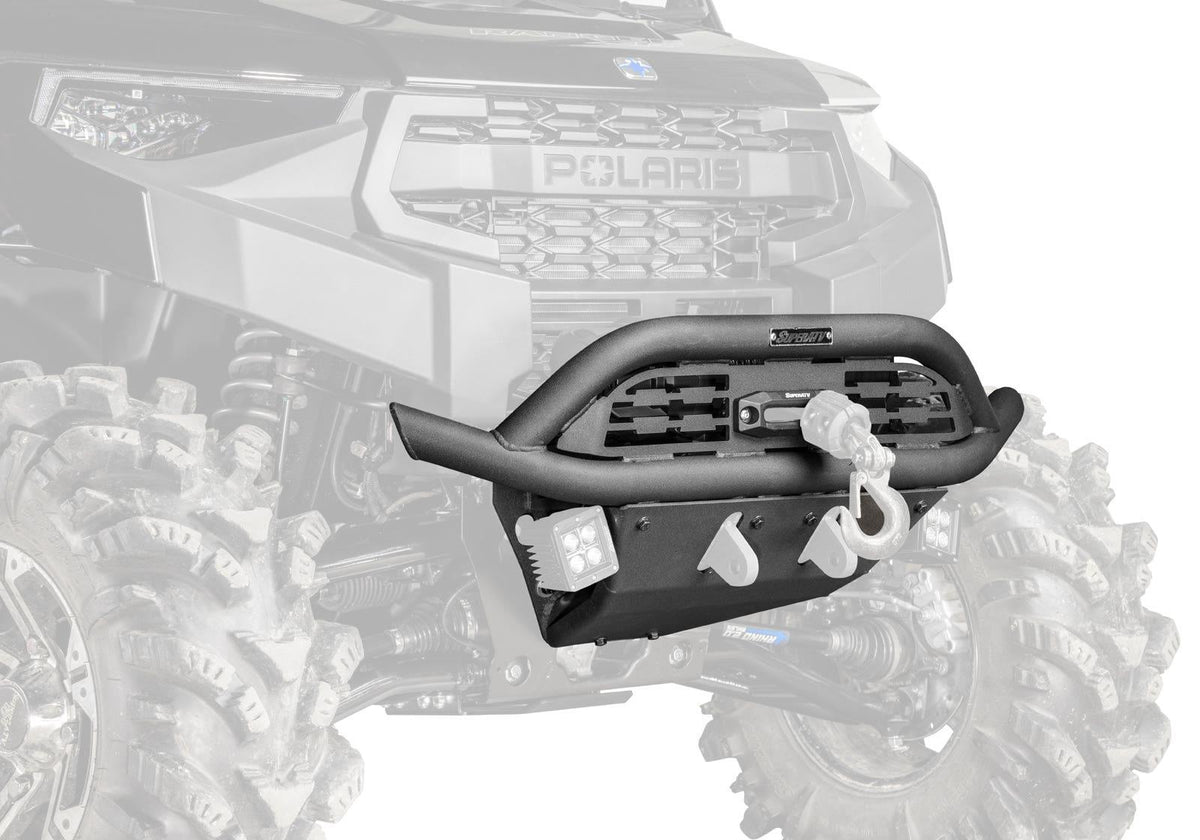 SuperATV Winch-Ready Low-Profile Front Bumper for Polaris Ranger 1000