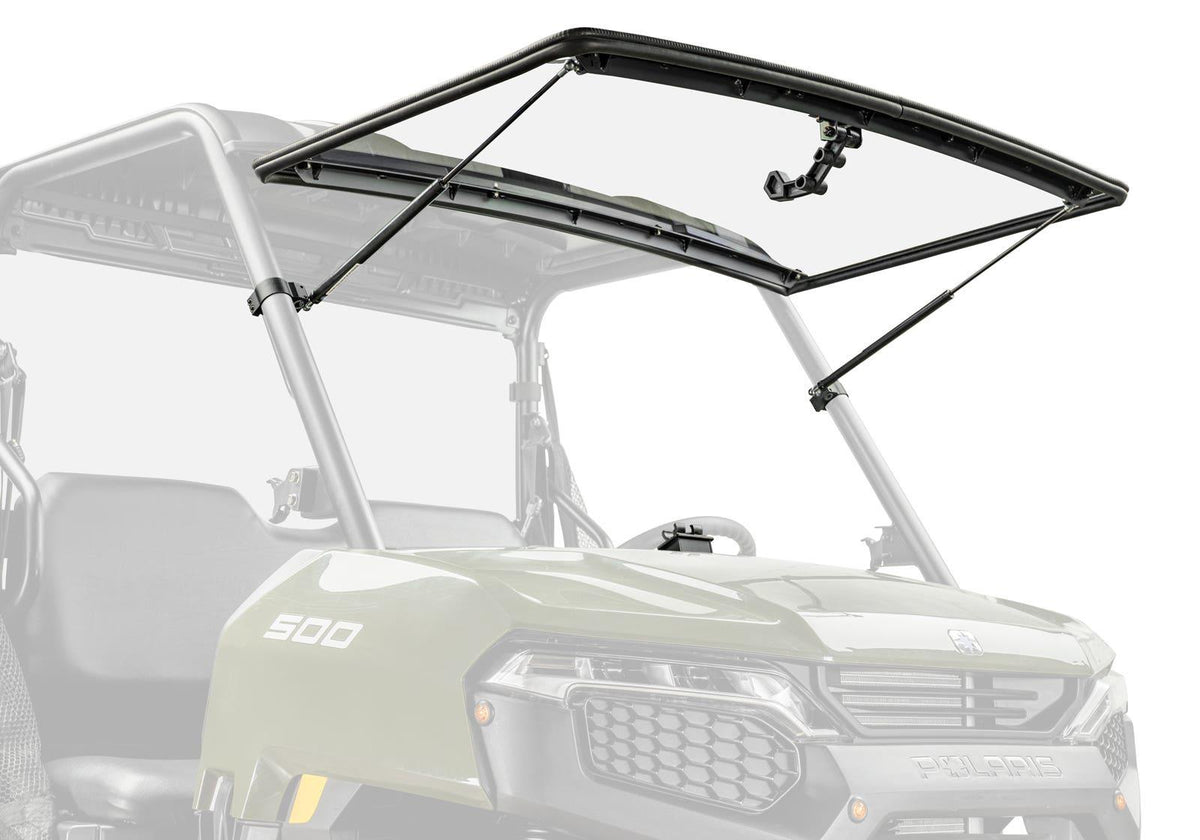 SuperATV Scratch-Resistant Flip Windshield (2026+) for Polaris Ranger 500