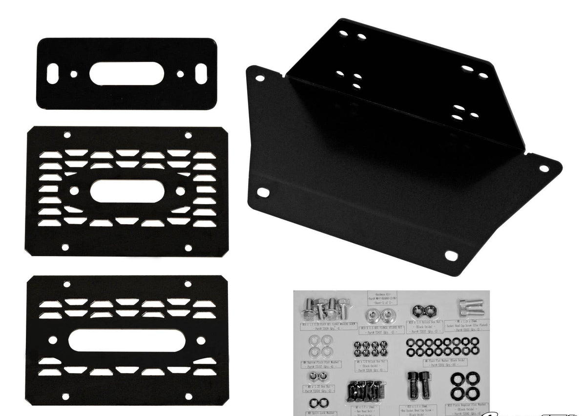 SuperATV JSV Winch Mounting Plate for Gravely Atlas