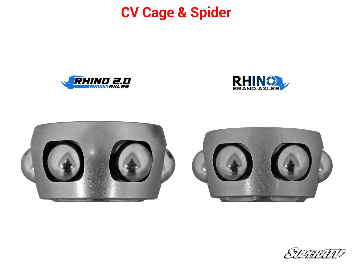 SuperATV Rhino 2.0 Can-Am Defender Stock Length Axles - Rear - HD 9 - image 4