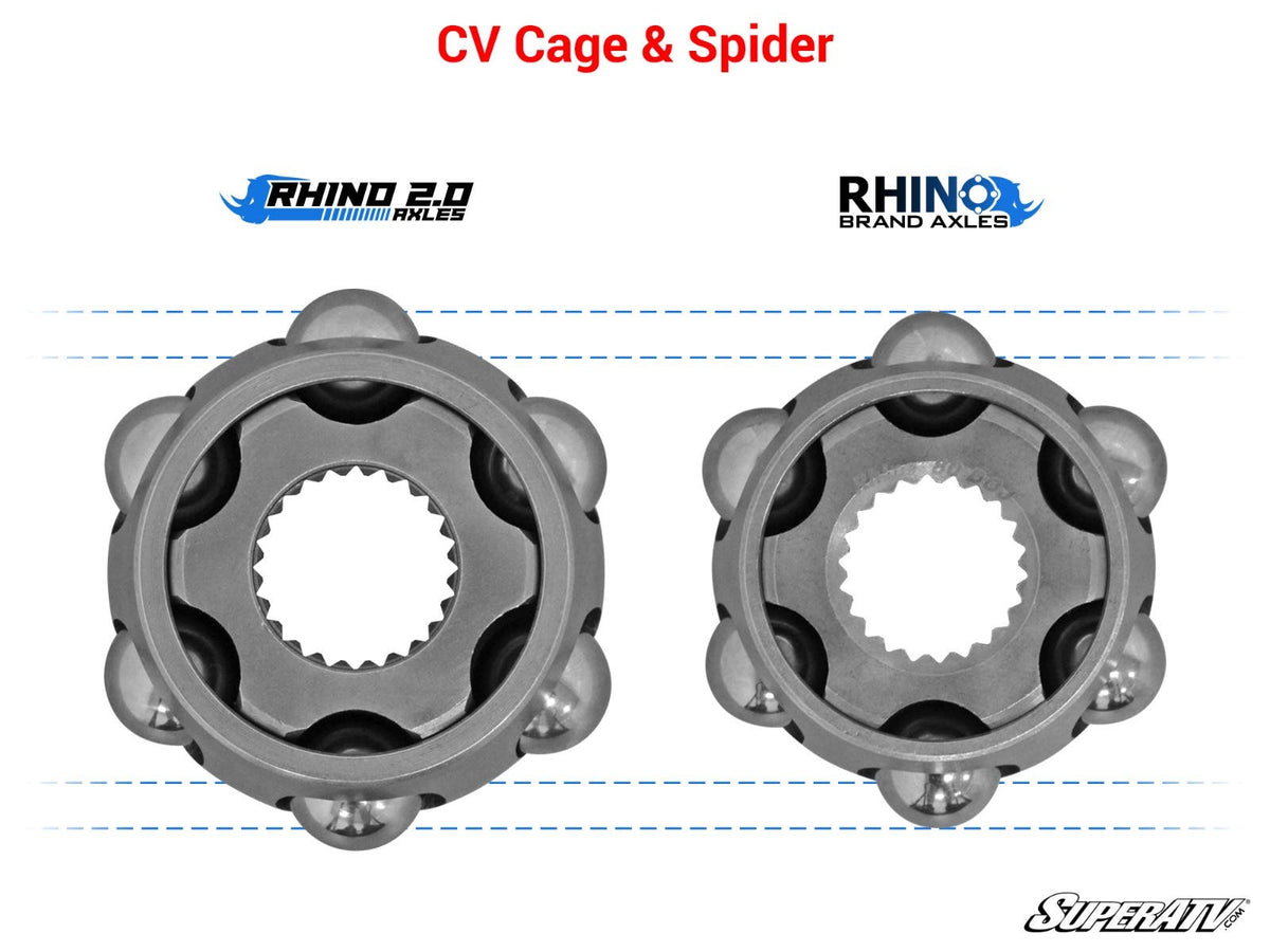 SuperATV Rhino 2.0 Can-Am Defender Stock Length Axles - Rear - HD 8 - 2016+ - image 5