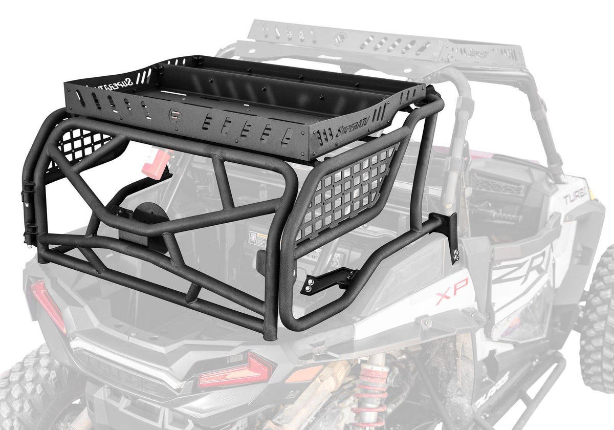 SuperATV Outfitter Sport Bed Rack for Polaris RZR XP Turbo