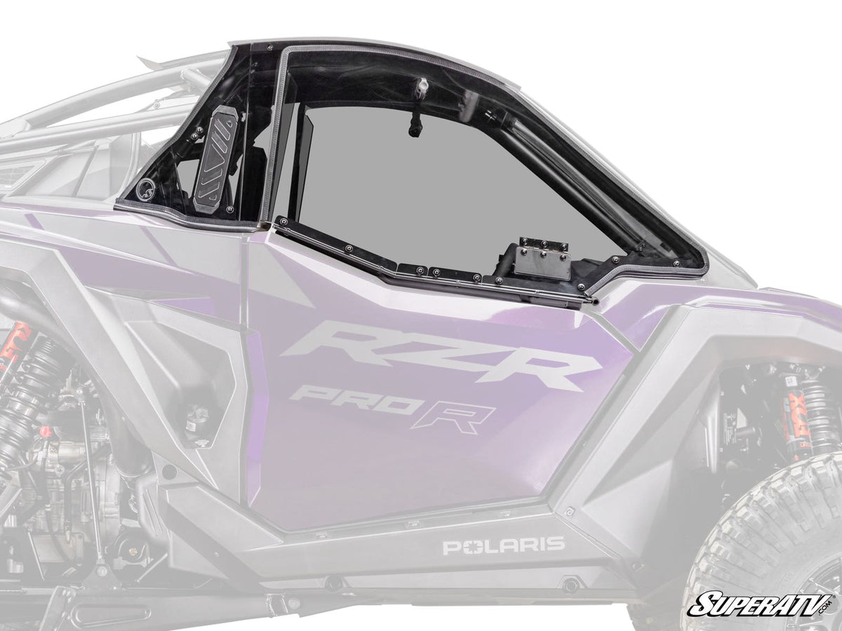 SuperATV Hard Cab Enclosure Upper Doors - 2025+ - With Audio for Polaris RZR Pro R - image 2