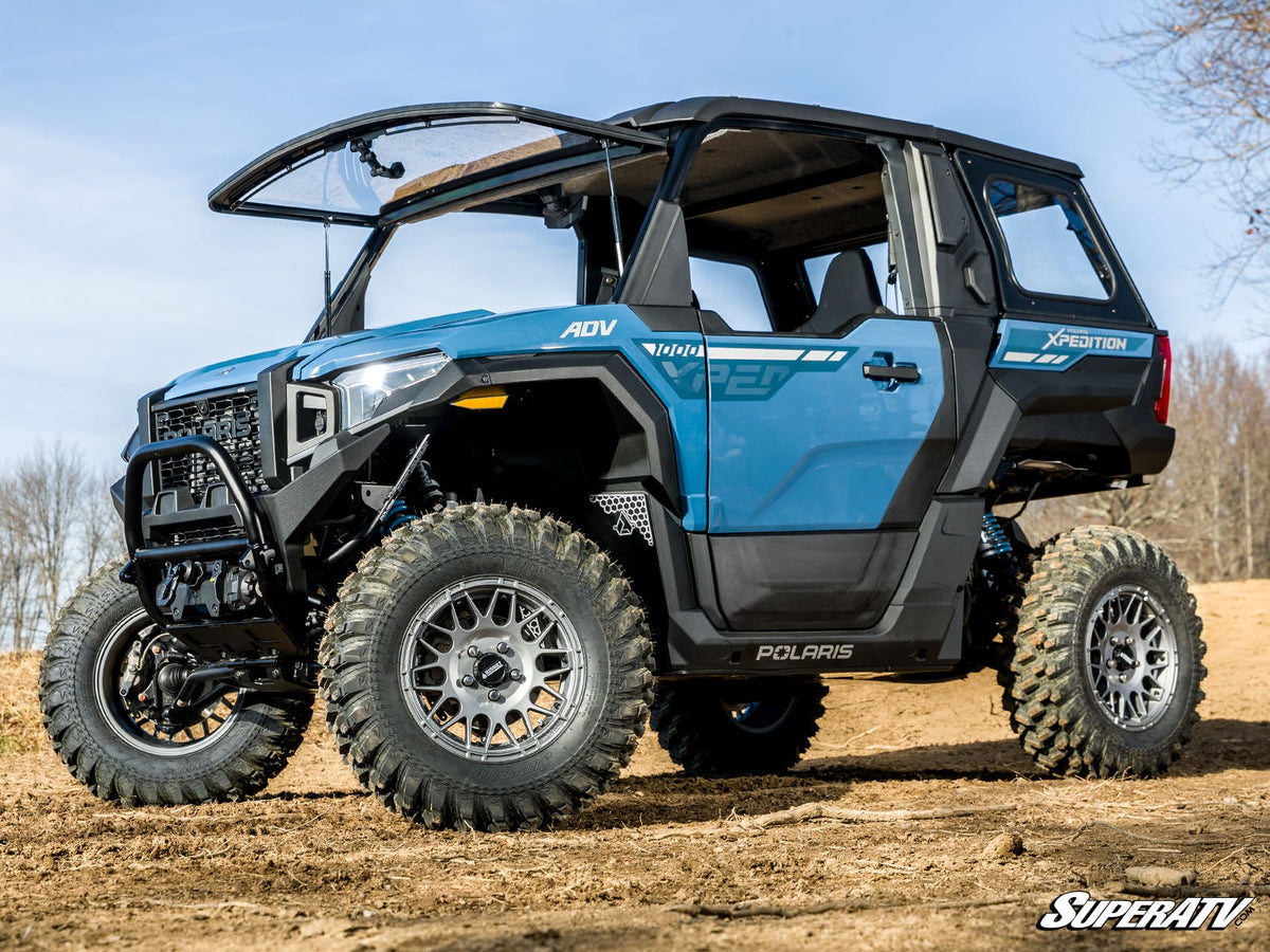 SuperATV Scratch-Resistant Flip Windshield for Polaris Xpedition - image 5