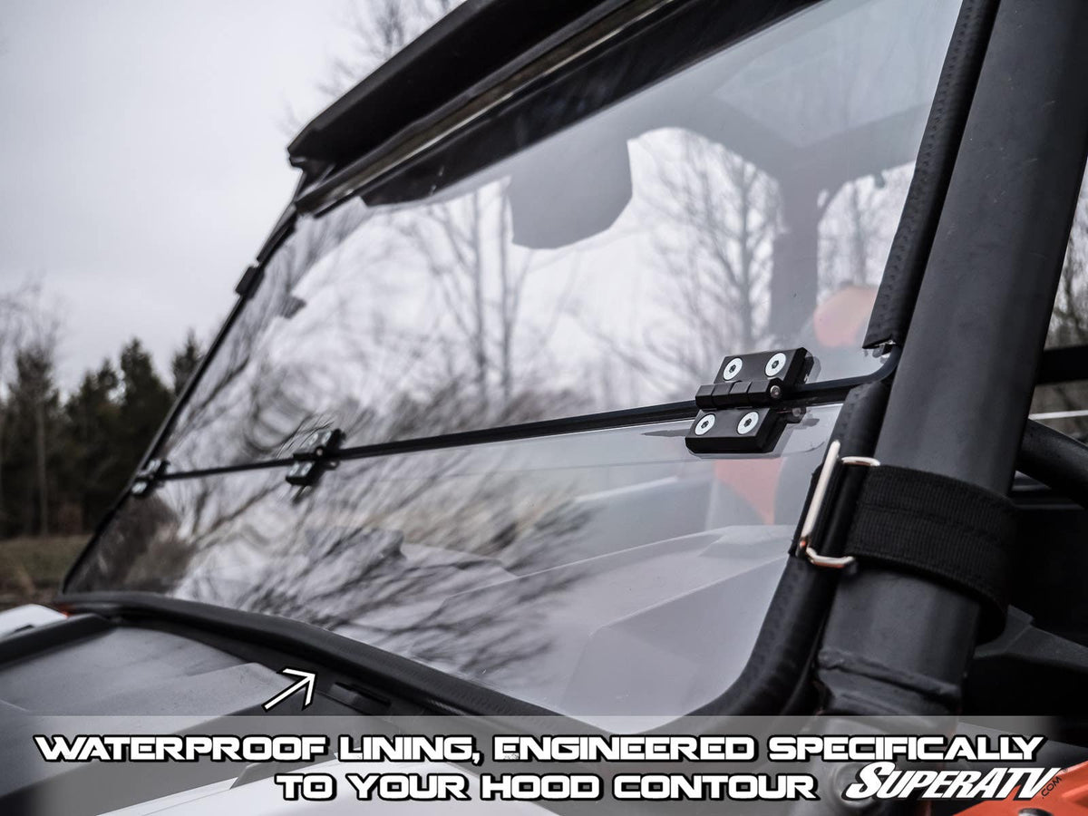 SuperATV Flip Down Windshield for Polaris General XP 1000 - image 2