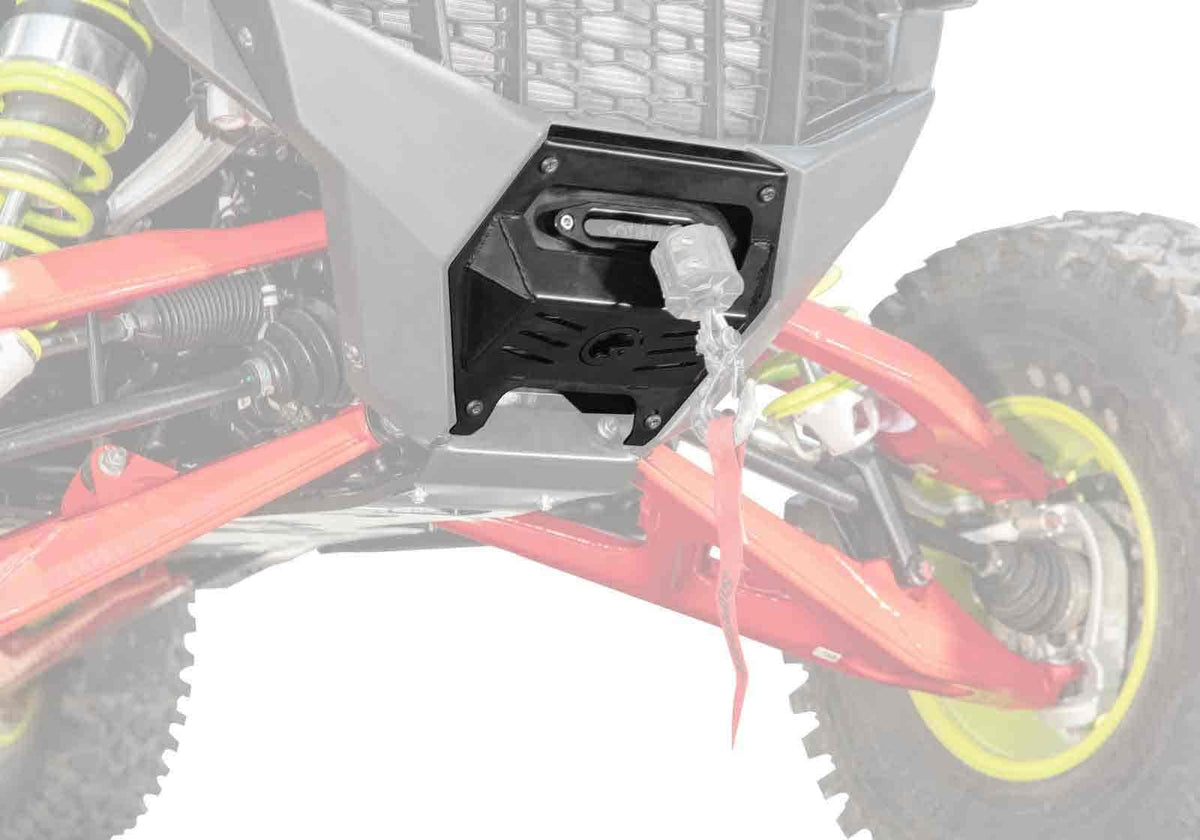 SuperATV Winch Mounting Plate for Polaris RZR Pro S