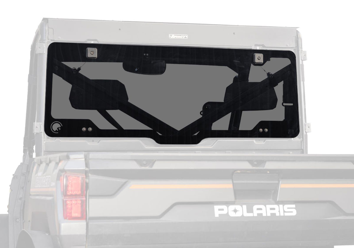 SuperATV Rear Glass Windshield for Polaris Ranger XP 1000