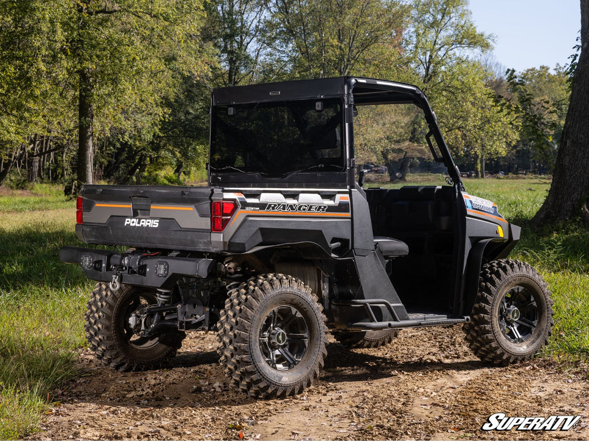 SuperATV Rear Glass Windshield for Polaris Ranger 1000 - image 2