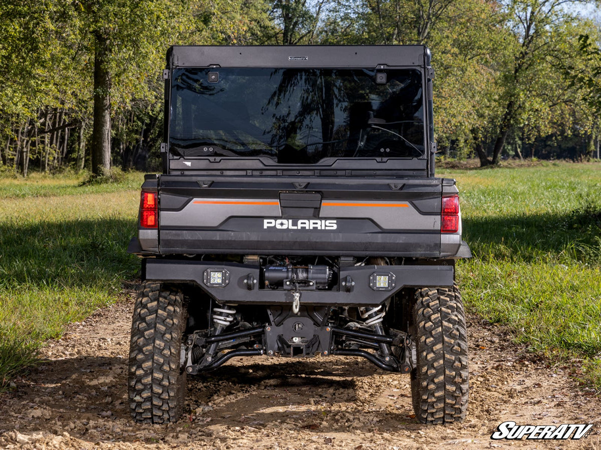 SuperATV Rear Glass Windshield for Polaris Ranger XP 1000 - image 3