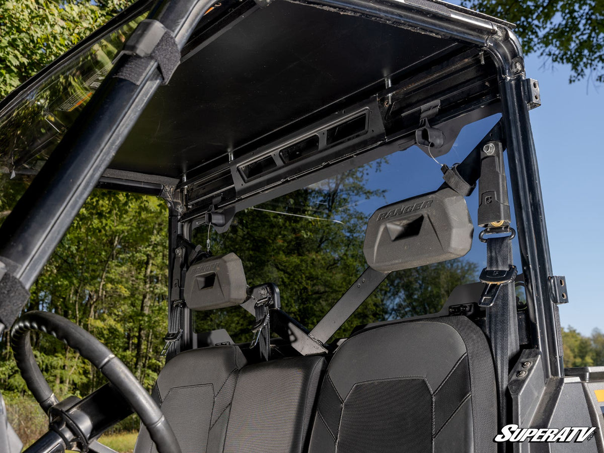SuperATV Rear Glass Windshield for Polaris Ranger XP 1000 - image 5