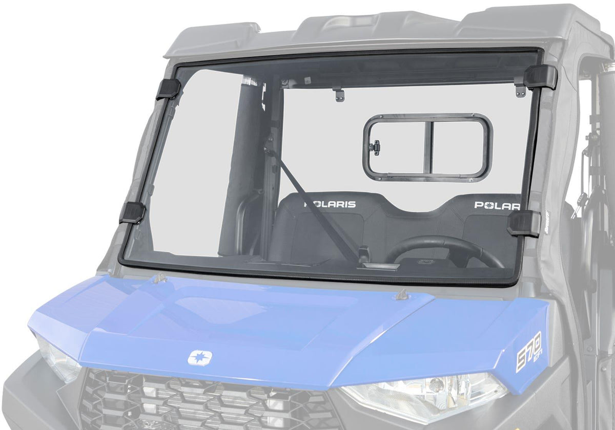 SuperATV Scratch-Resistant Full Windshield for Polaris Ranger SP 570