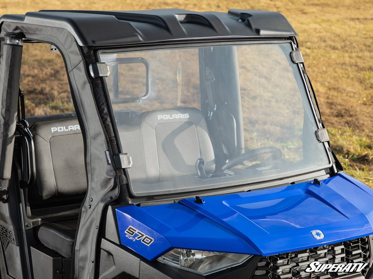 SuperATV Scratch-Resistant Full Windshield for Polaris Ranger SP 570 - image 4