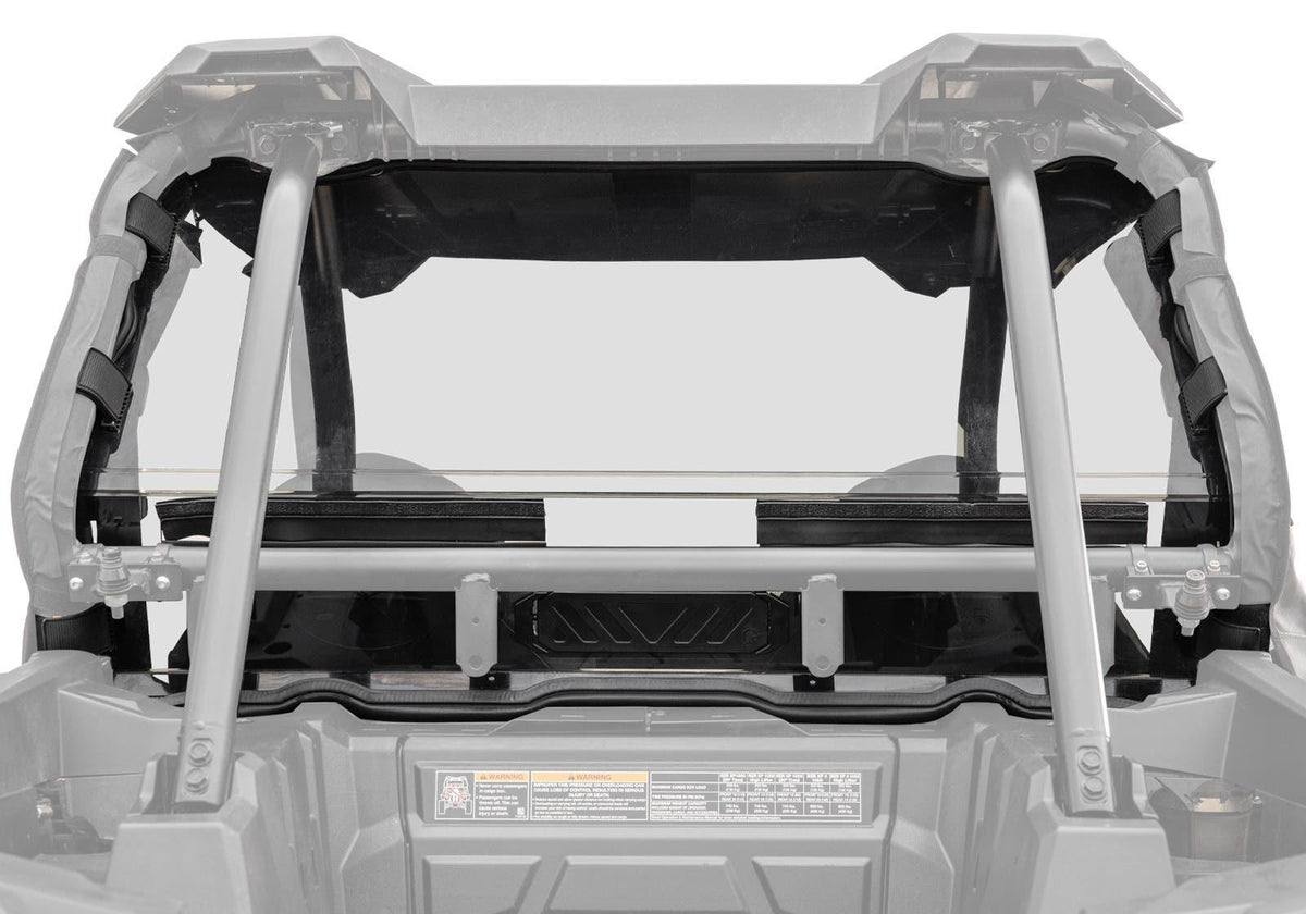 SuperATV Rear Vented Windshield for Polaris RZR XP Turbo