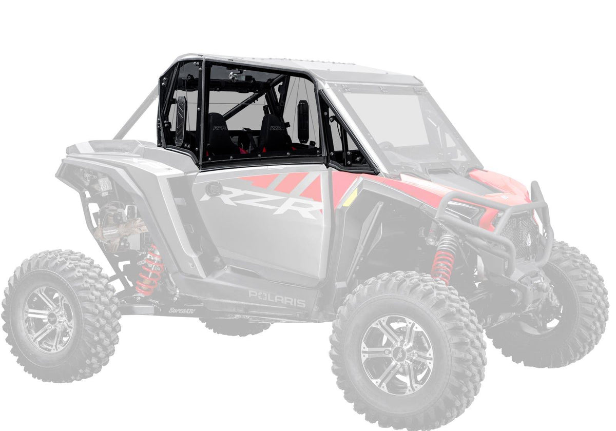 SuperATV Hard Cab Enclosure Upper Doors for Polaris RZR XP