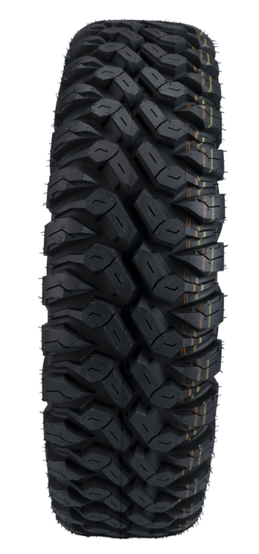 QuadBoss QBT846 8-ply radial UTV tire side profile, 35x10R15