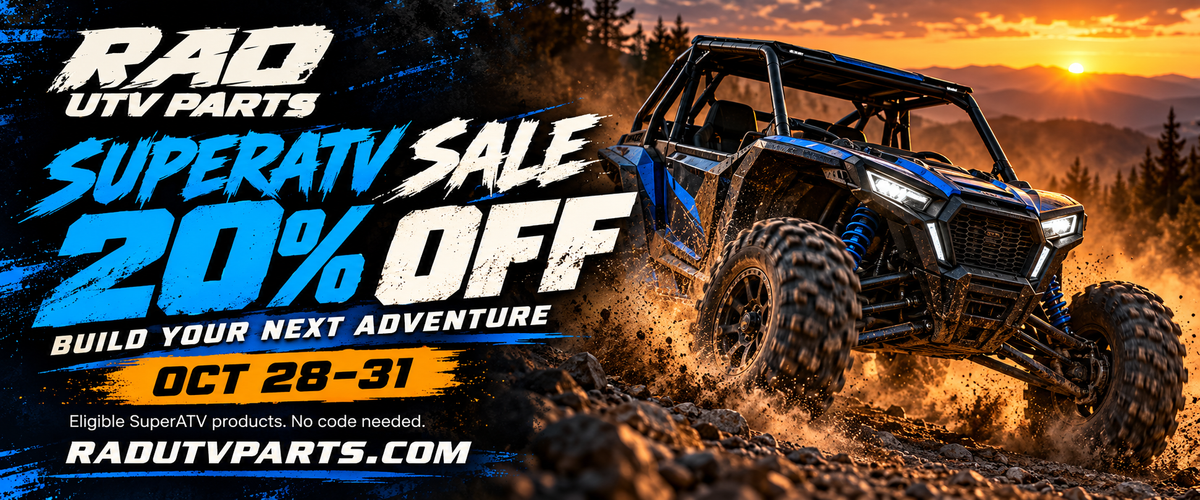 SuperATV sale: 20% off eligible products, October 28–31, 2026. No code needed.