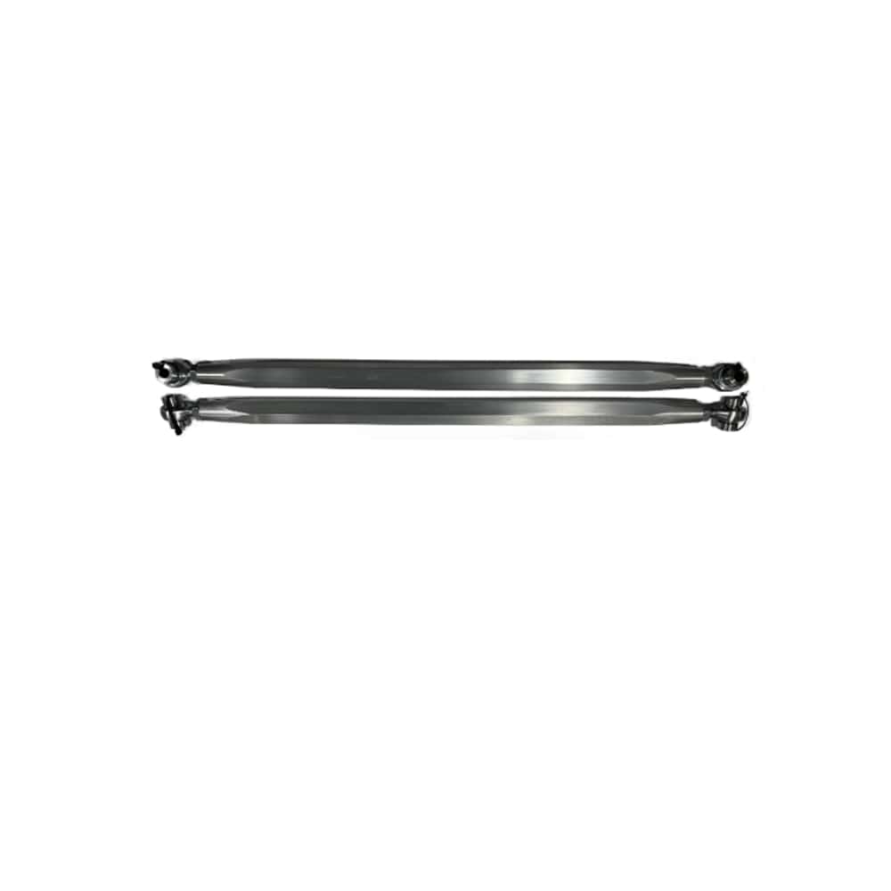 Polaris Pro R / Turbo R High Clearance Radius Rods — Polaris Pro R / Turbo R High Clearance Radius Rods by AJK Offroad Raw Aluminum Upper Rods