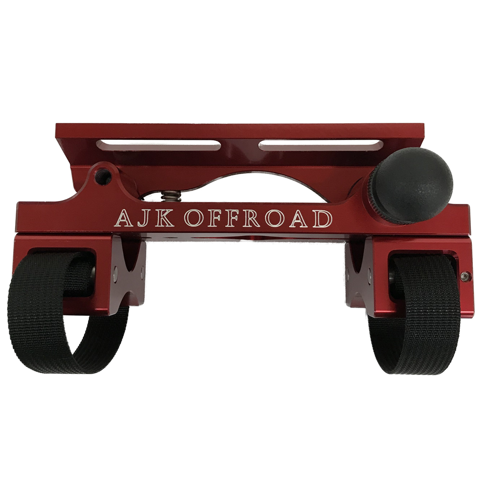 Quick Shot Quick-Release Fire Extinguisher Mount — Quick Shot Fire Extinguisher Mount - Quick Release - Truck, Jeep, ATV, SXS Part  AJK Offroad Universal Red 