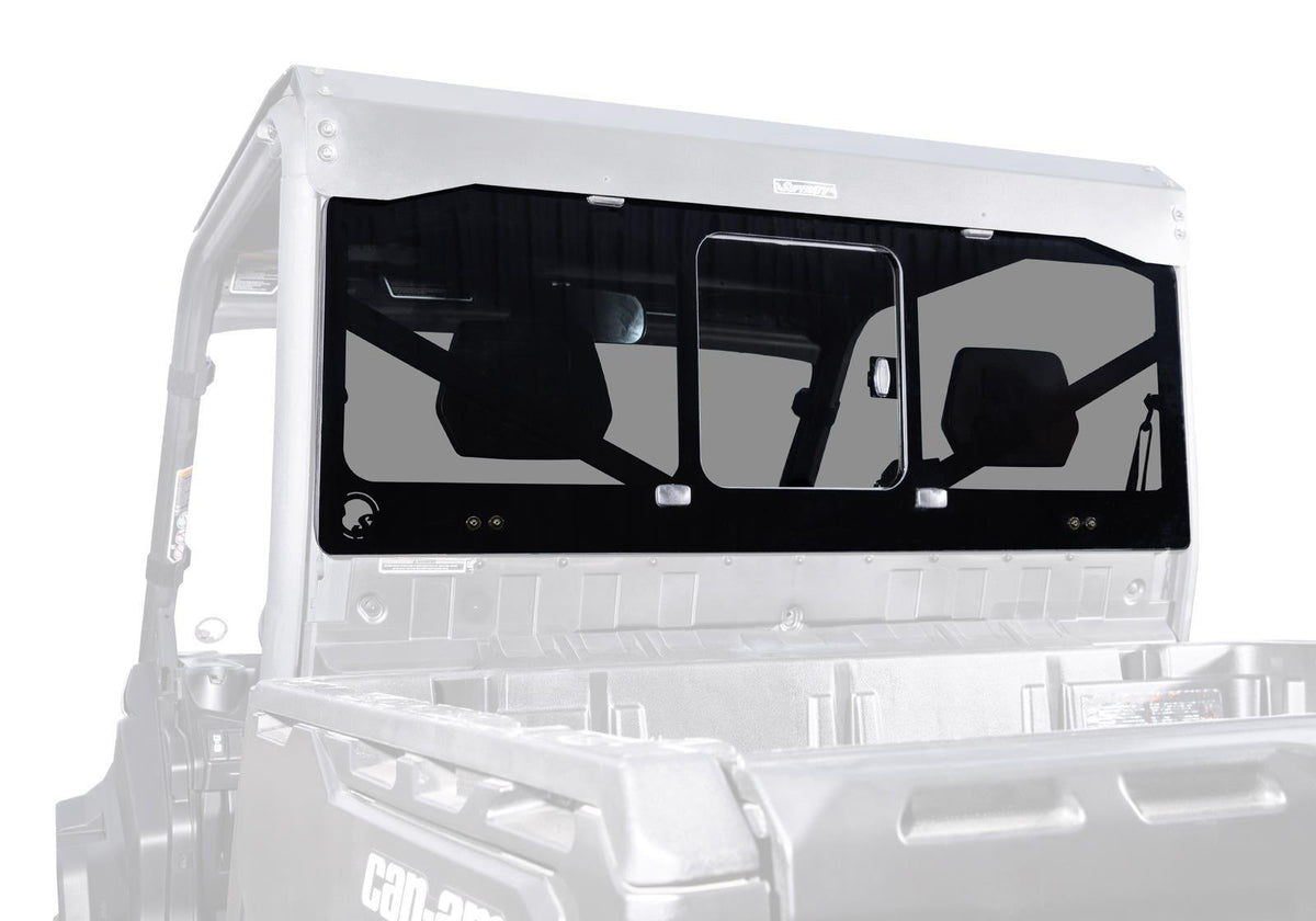 SuperATV HD9 Glass Sliding Rear Windshield for Can-Am Defender