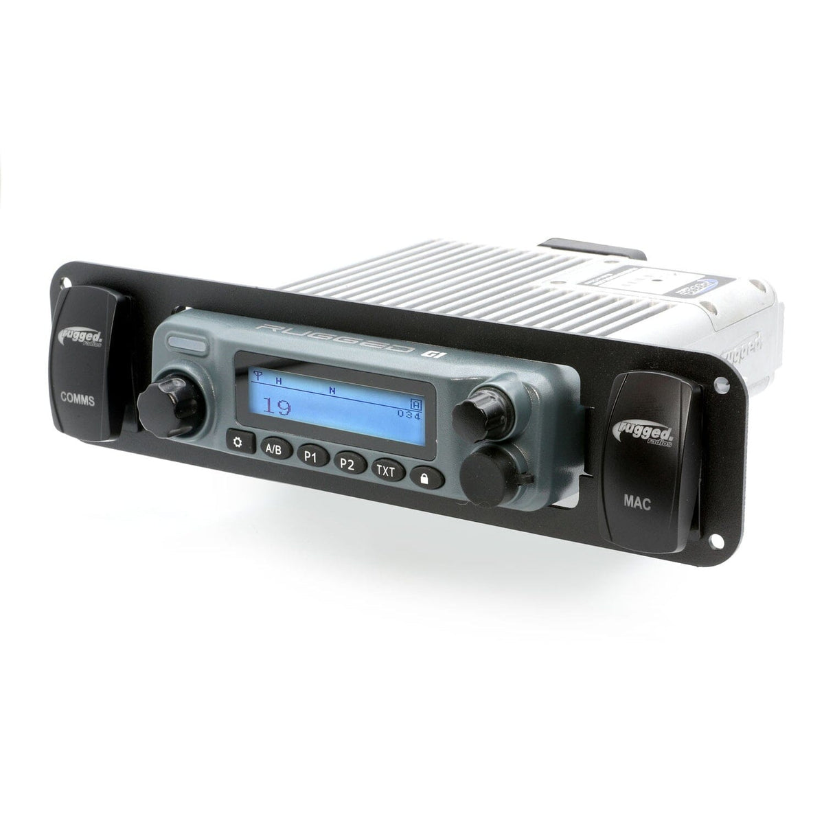 In-Dash Mount with Two Switch Holes for Rugged Radios – 