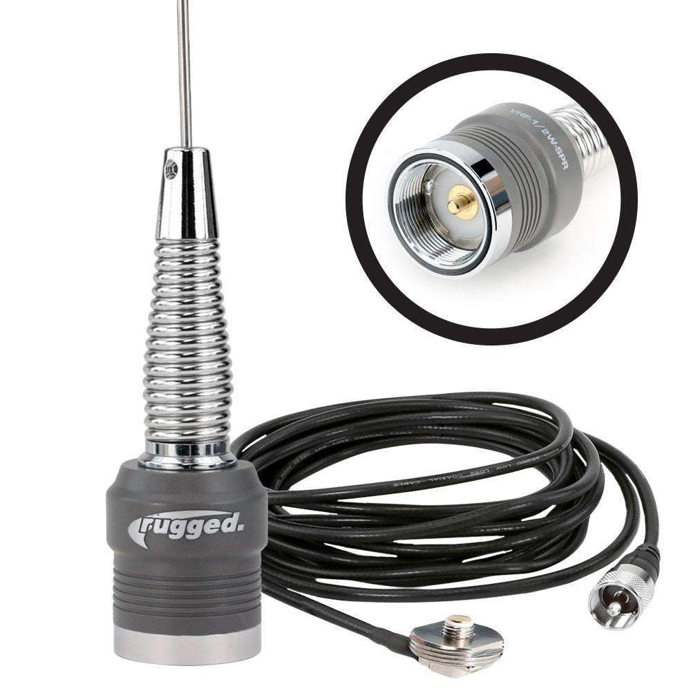VHF Antenna Kit with 1/2 Wave No Ground Plane (NGP) Antenna & NMO Mount – 