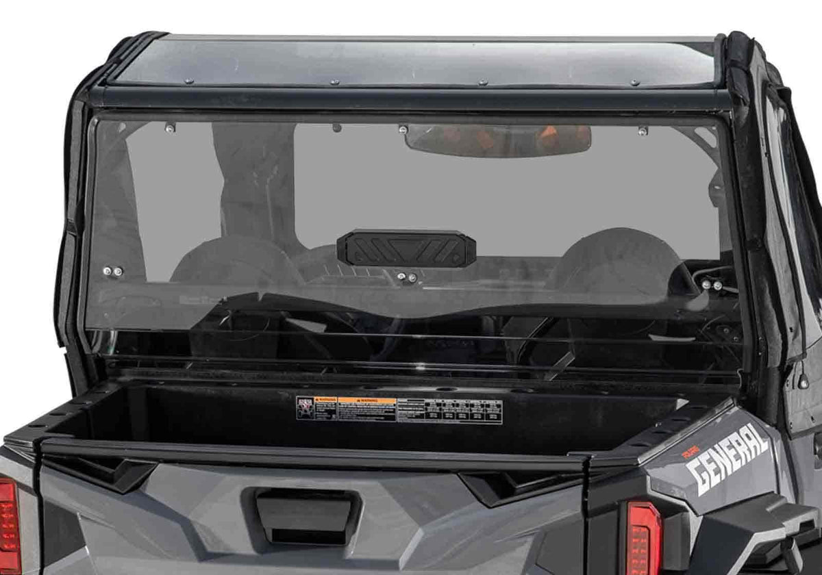 SuperATV Rear Vented Windshield for Polaris General XP 1000