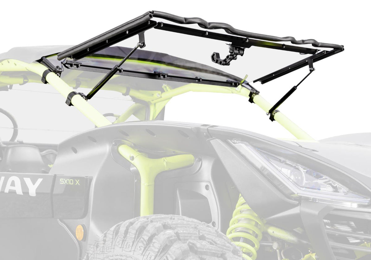 SuperATV Scratch-Resistant Flip Windshield for Segway Villain