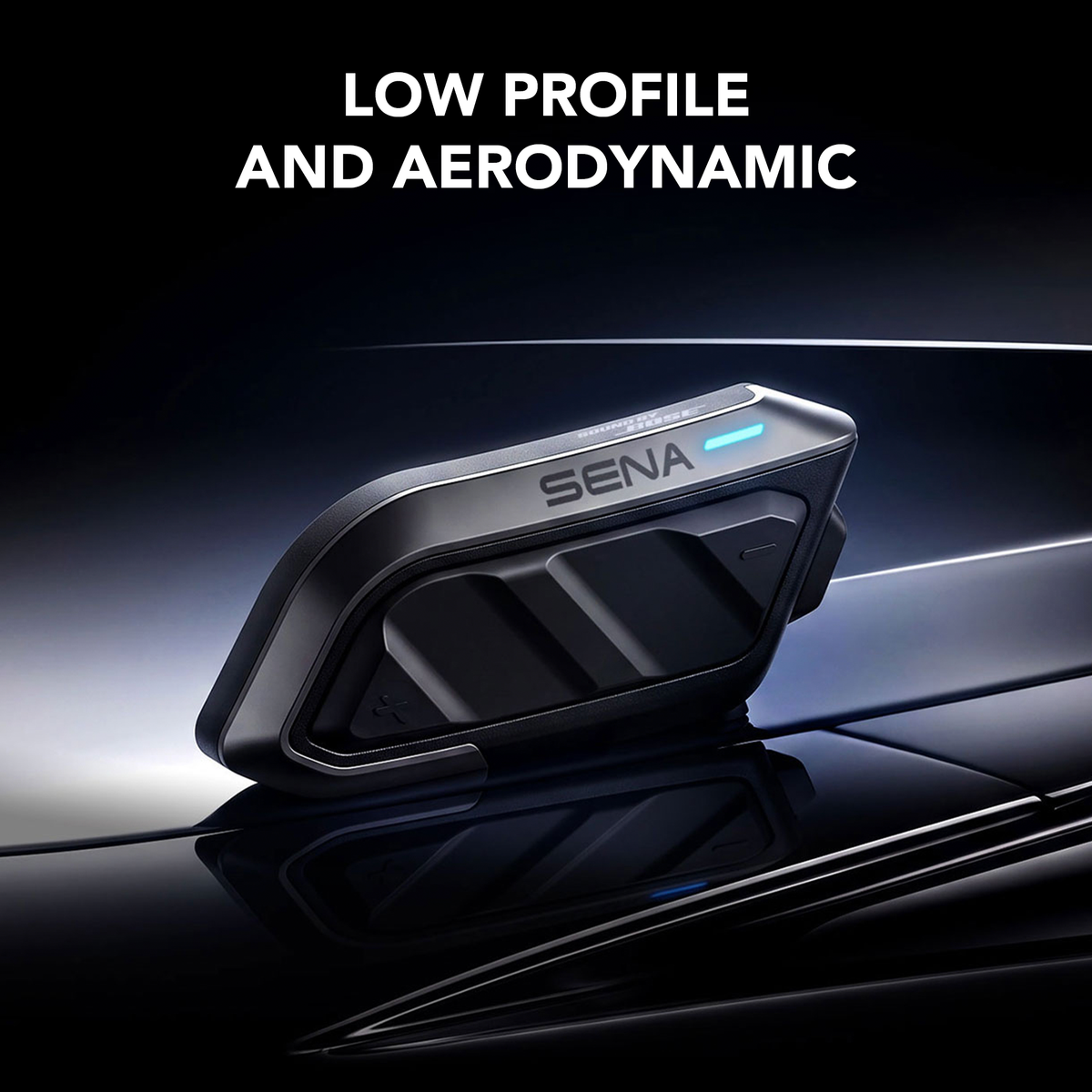 Sena SPIDER X Slim low-profile aerodynamic helmet intercom design