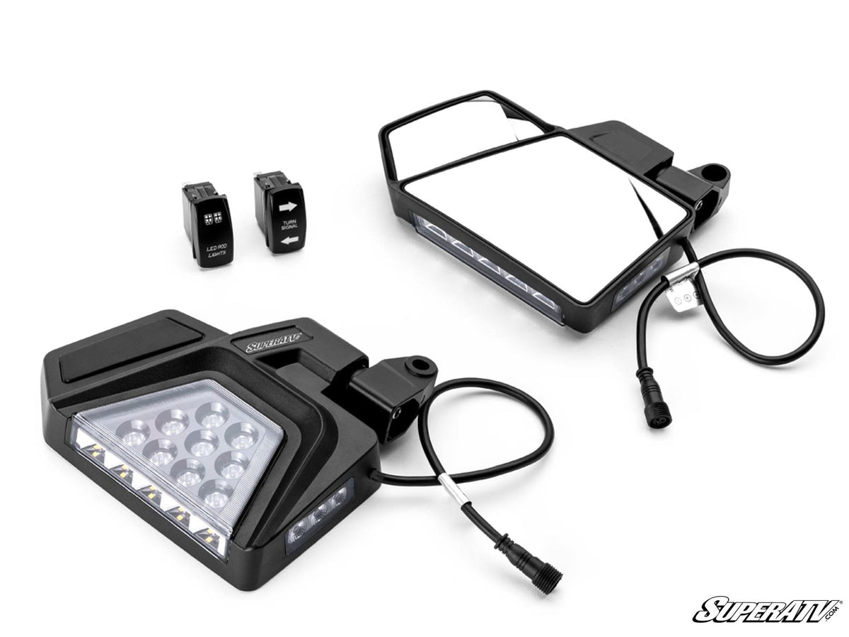 SuperATV CFMOTO Dual Section LED Side-View Mirrors - image 2