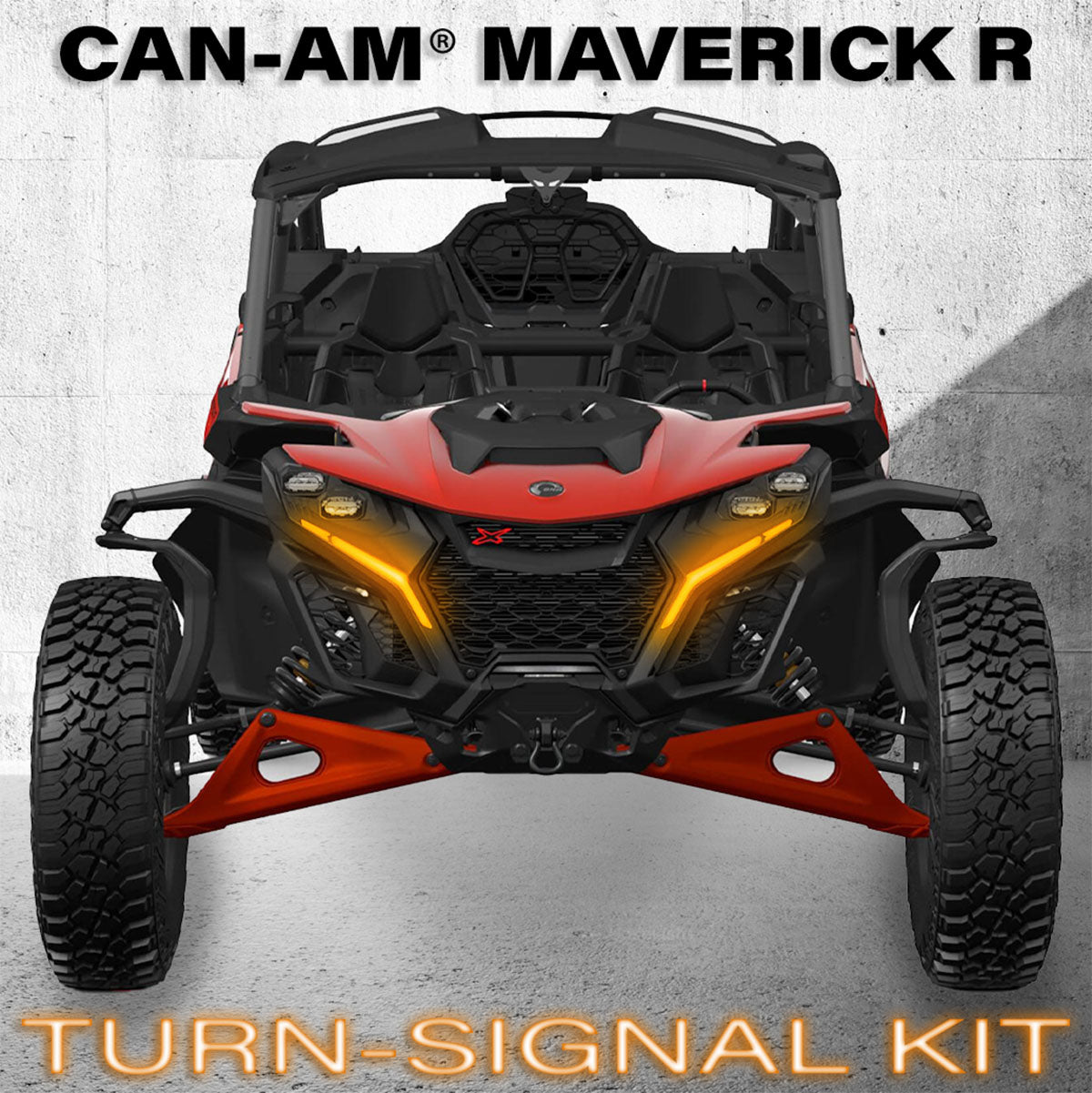 Turn-Signal Plug-&-Play Kit | 2024-2026 Can-AM Maverick R | Sequential Front Fang Lights w/Taillight Integration