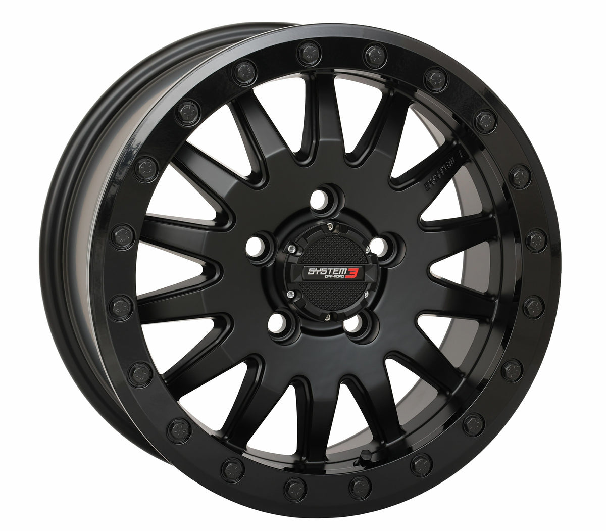 System 3 SB8 UTV wheel manufacturer photograph - selected Matte Black