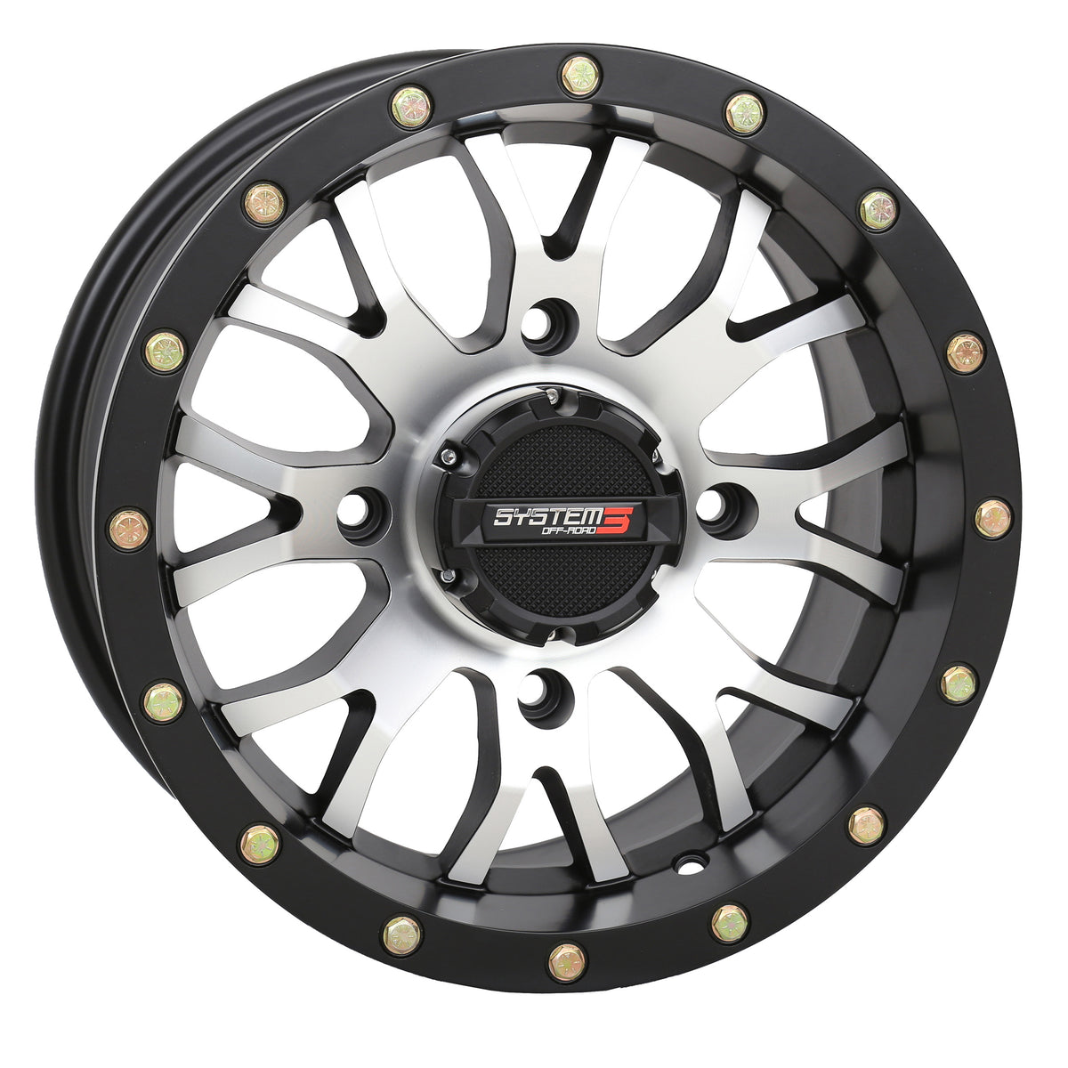 System 3 ST3 UTV wheel manufacturer photograph - selected Matte Machined/Black