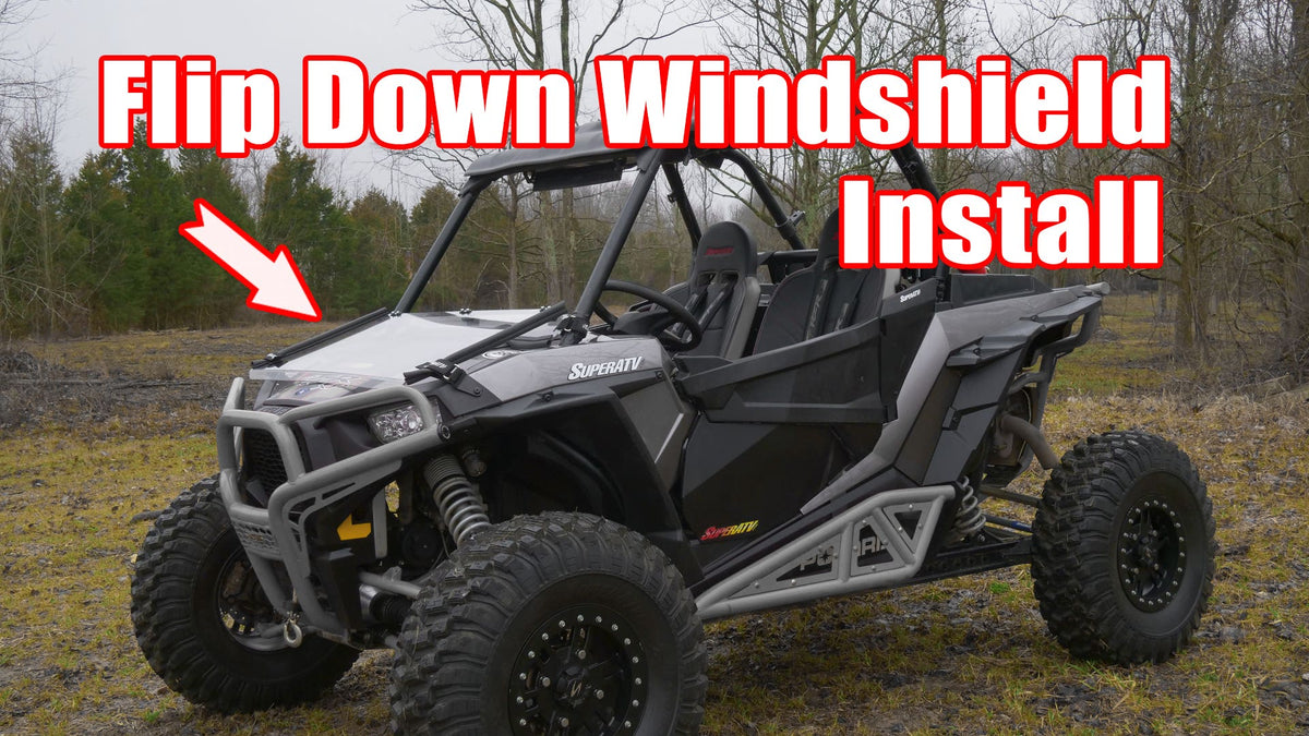 SuperATV Flip Down Windshield for Polaris RZR S 1000 - image 6