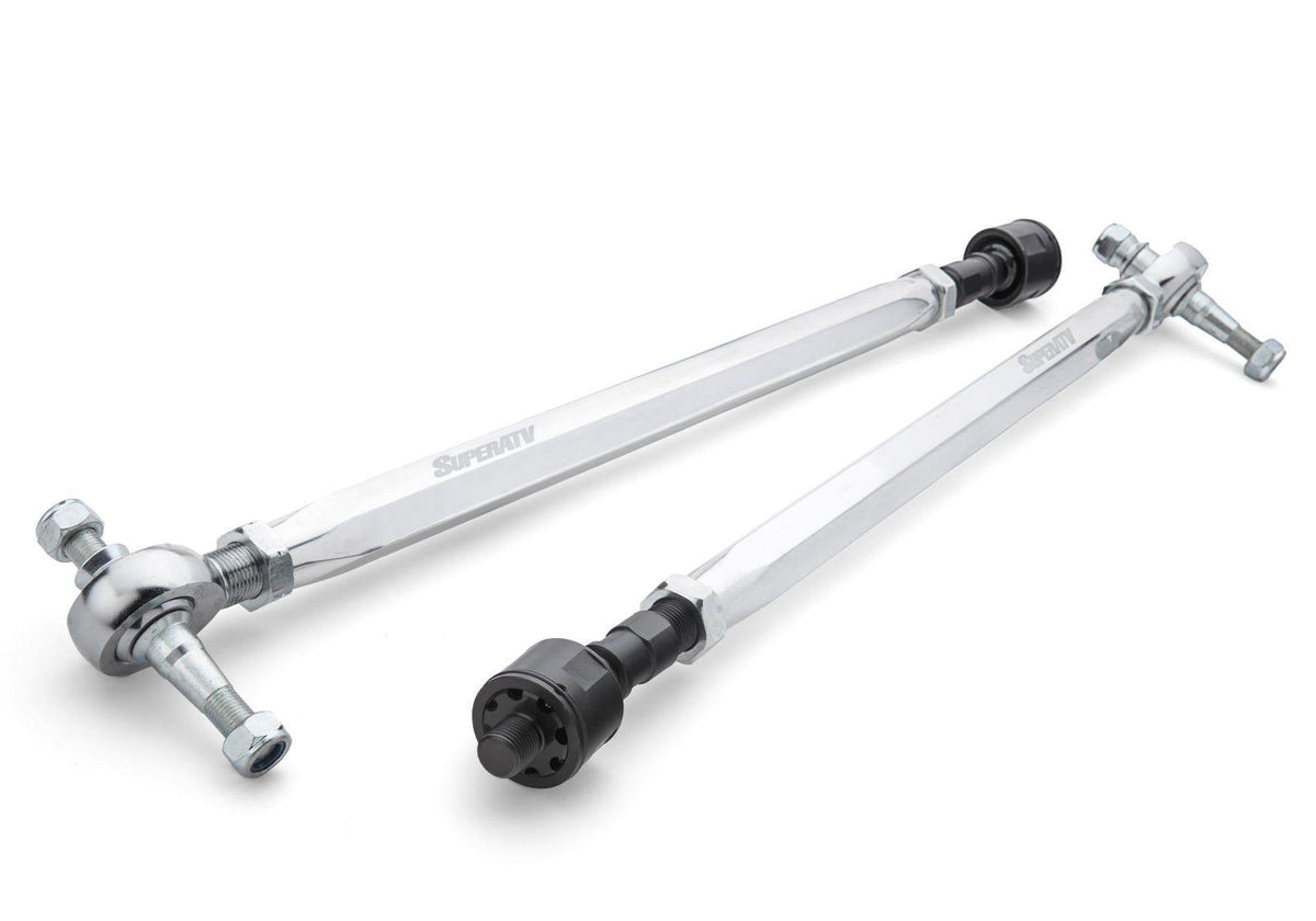 SuperATV Billet Aluminum Hex Tie Rod Kit for Long Travel Kits for Polaris Xpedition