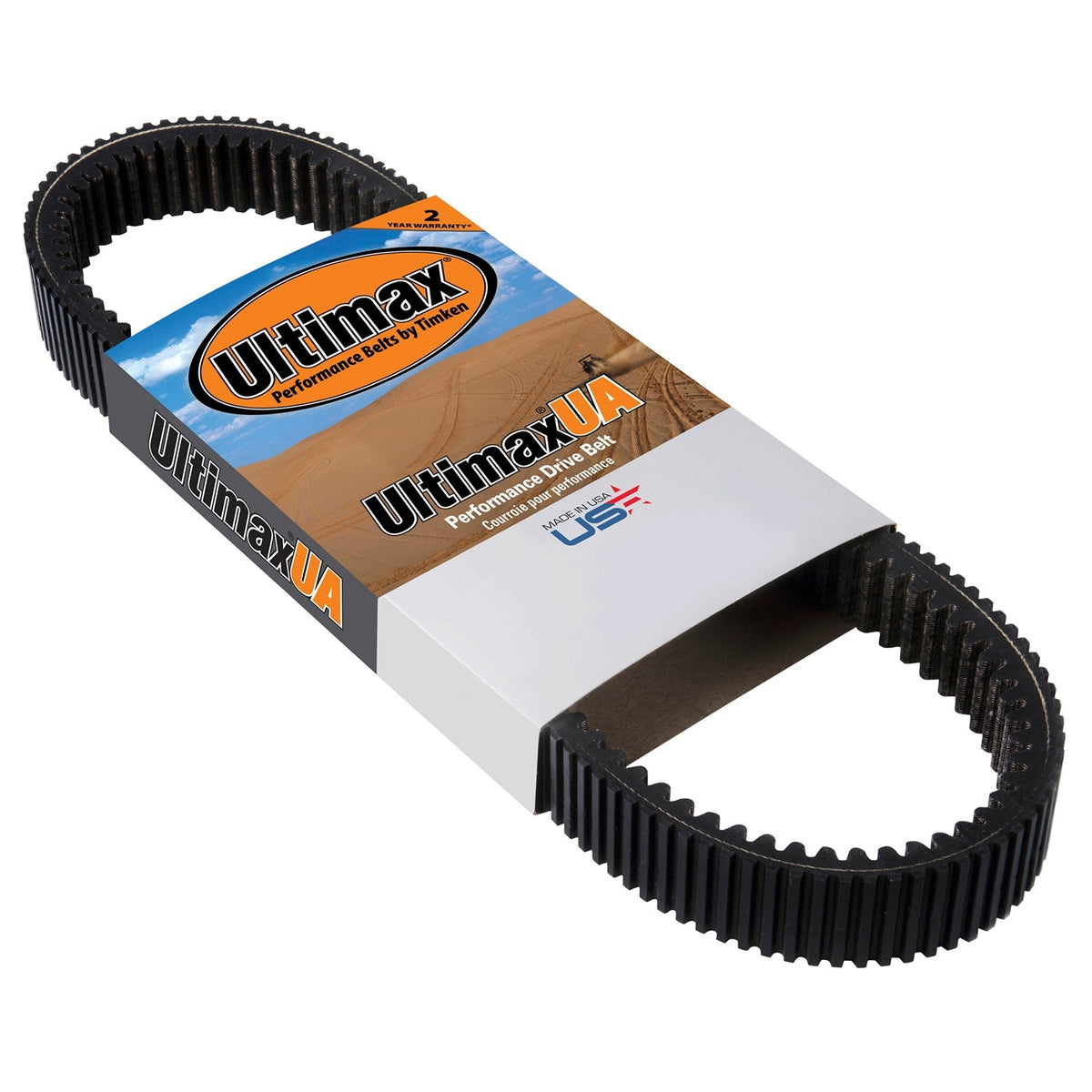 Ultimax UA-series CVT drive belt and packaging, representative image for UA469