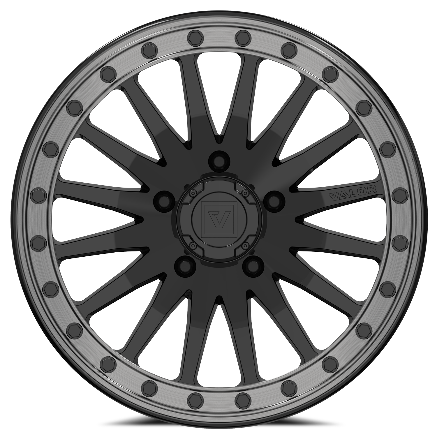 V06 Gloss Black UTV Beadlock - Valor Offroad