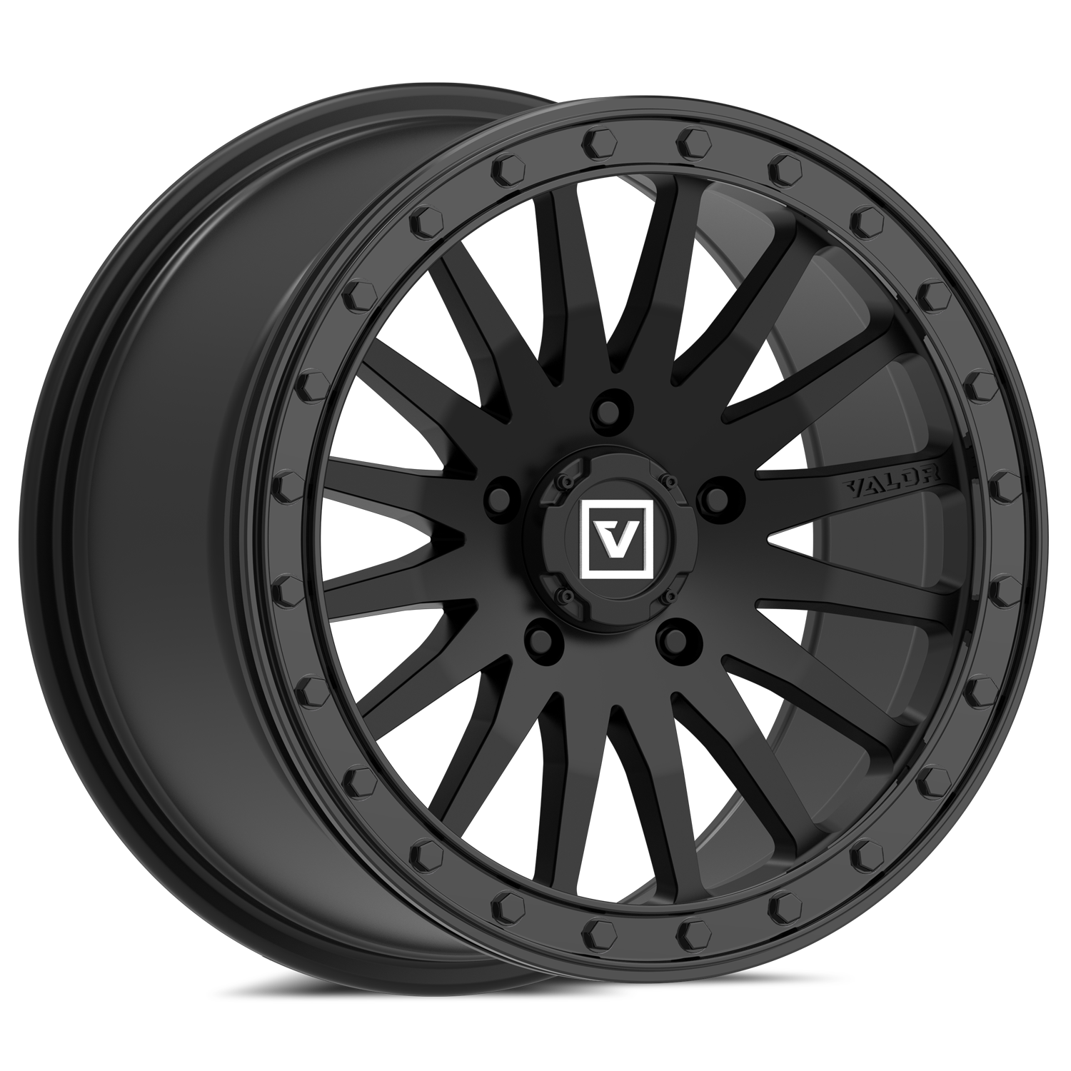 V06 Satin Black UTV Beadlock - Valor Offroad