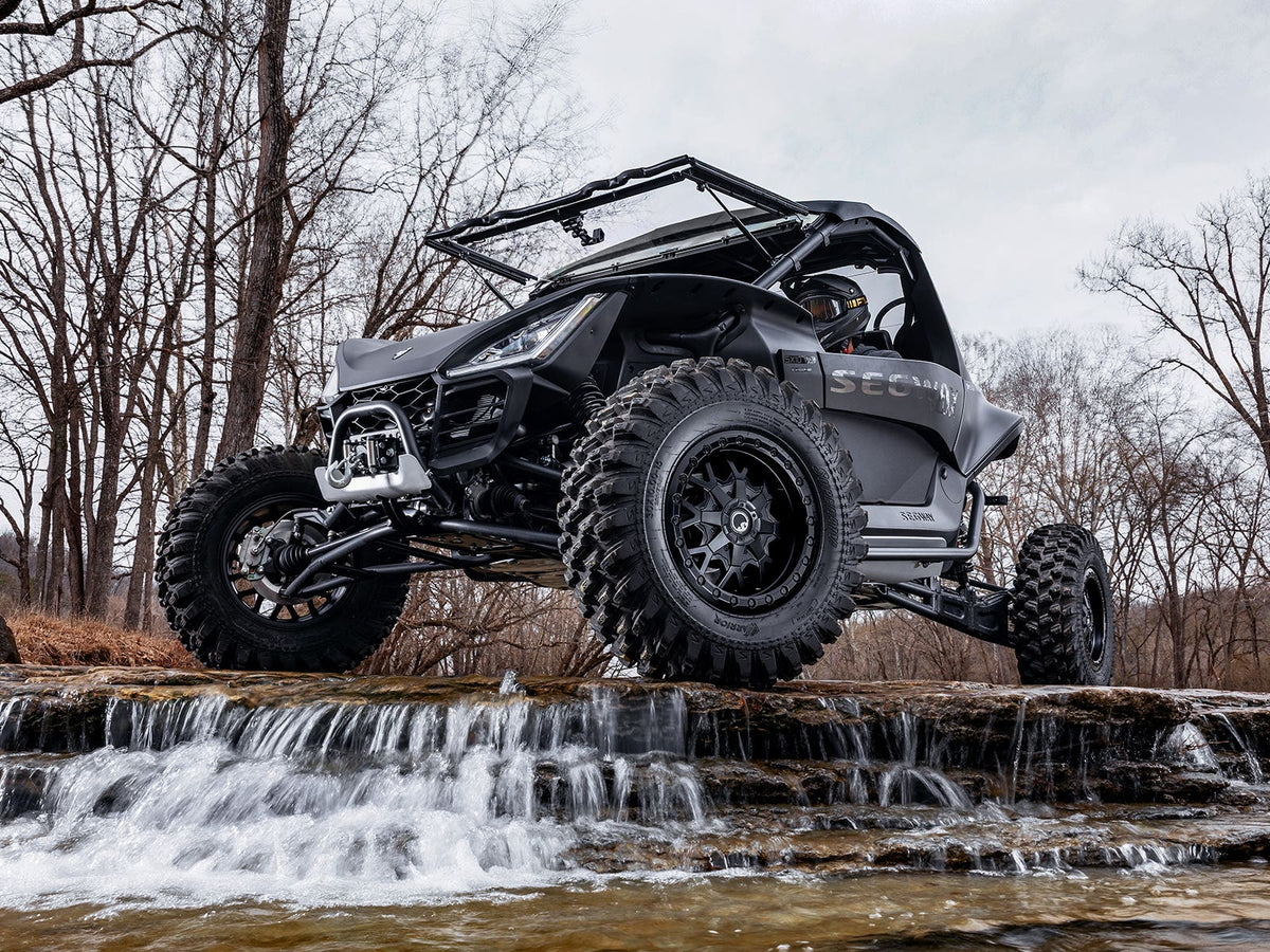 Standard XT Warrior Tires 32x10x15 on 15x7 Assault Industries Hellfire Matte Titanium Wheels 4/136 Pattern - image 4