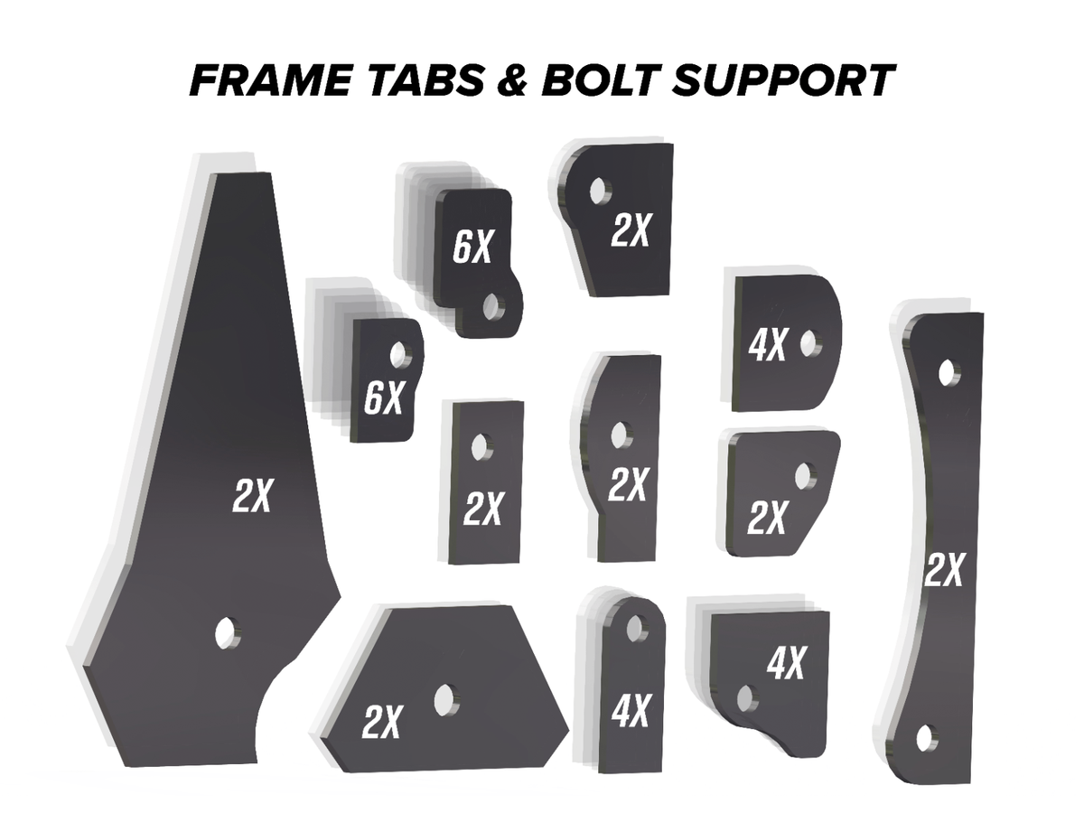 SuperATV HD7 Weld-In Gusset Kit for Can-Am Defender - image 2