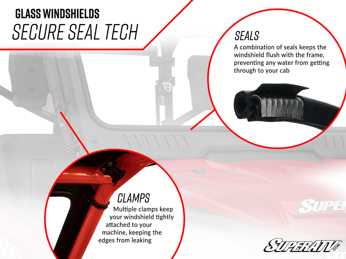 SuperATV Glass Windshield for Polaris RZR XP Turbo - image 6