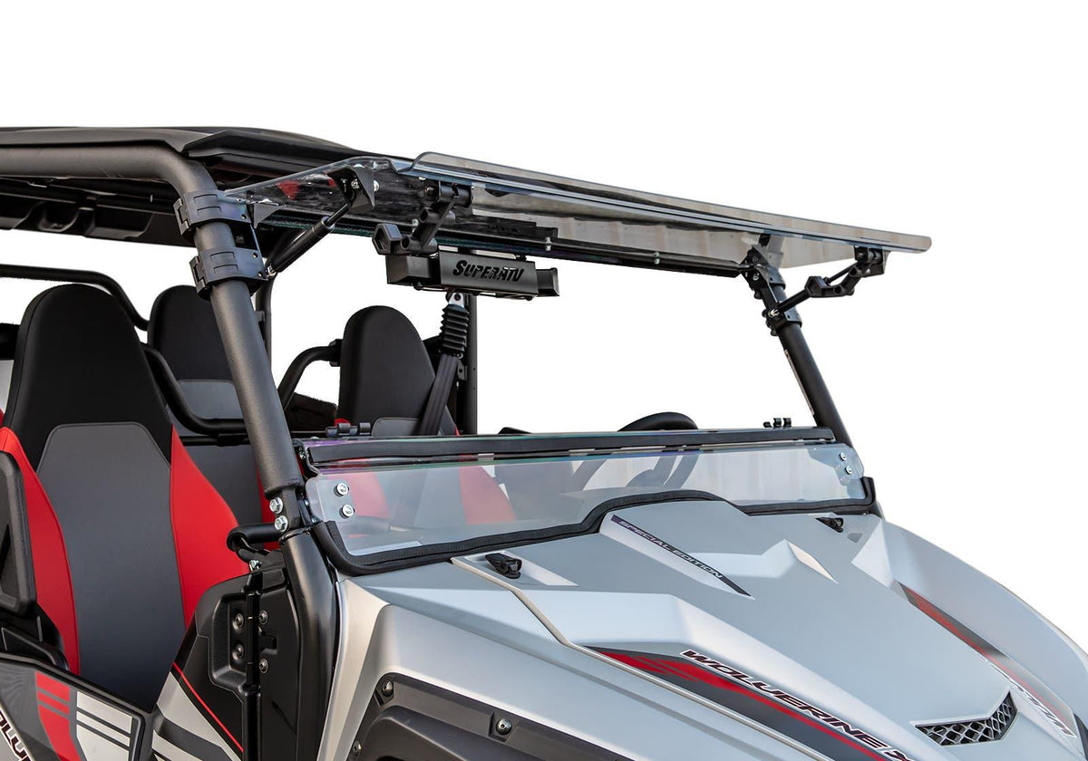 SuperATV Scratch Resistant Flip Windshield for Yamaha Wolverine X4 850 - image 7