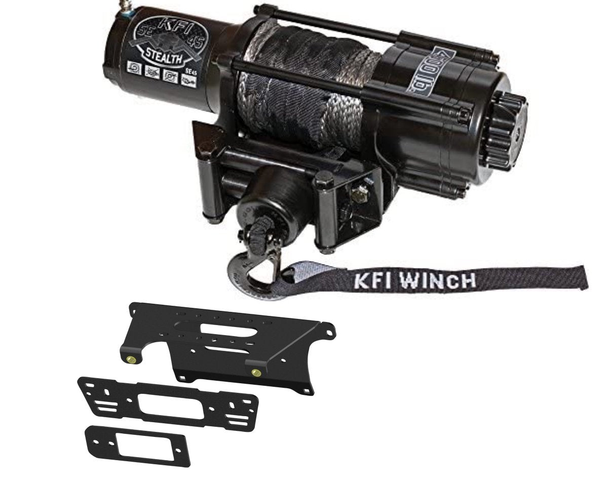 Polaris Ranger 570 900 1000 Winch Mount by KFI and Winch Package - Rad Parts