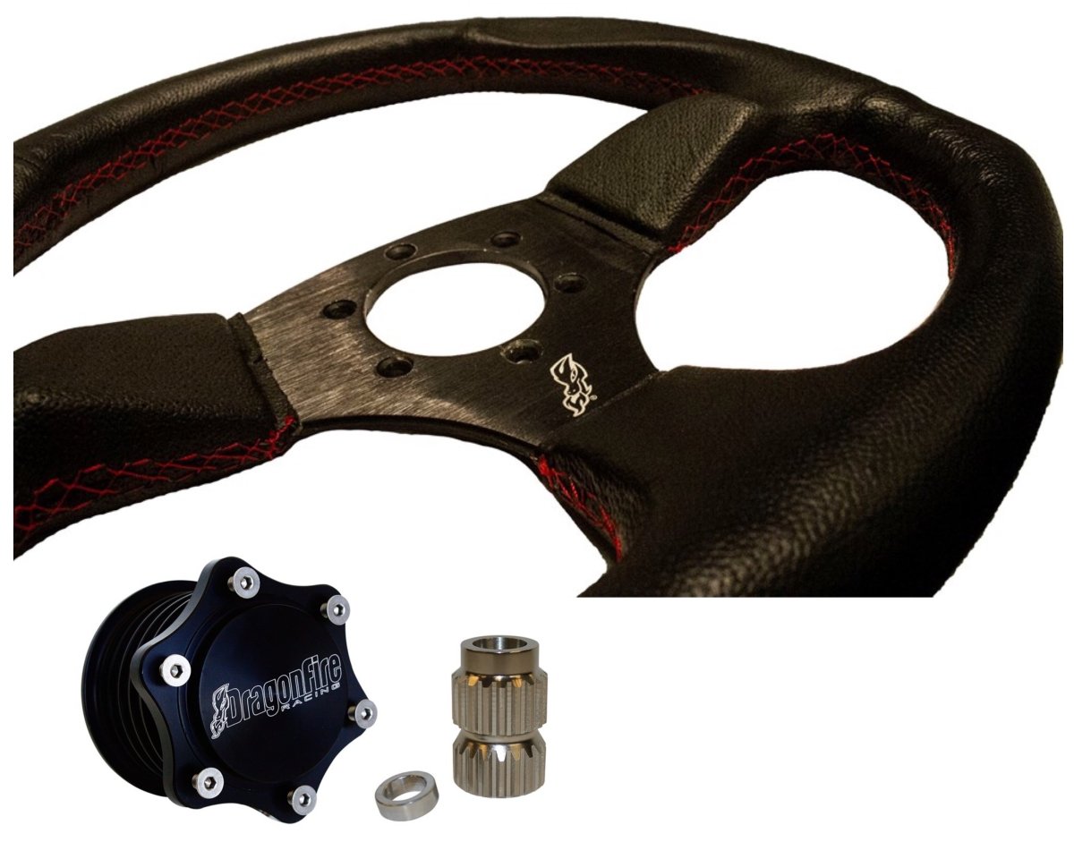 Polaris RZR steering wheel & Quick-Release Hub By DragonFire Racing - Rad Parts