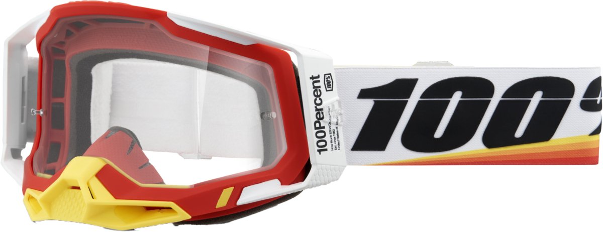 Racecraft 2 Goggle Arsham Red Clear Lens - Rad Parts