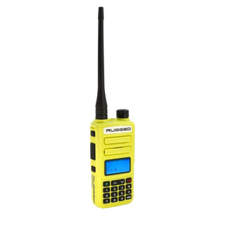 Rugged GMR2 PLUS GMRS and FRS Two Way Handheld Radio - High Visibility Safety Yellow - Rad Parts