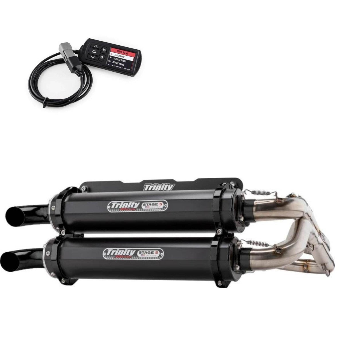 Trinity Racing Polaris RZR RS1 EXHAUST SYSTEMs FITS 2018-2020 STAGE 5 BY TRINITY RACING WITH POWERVISION REFLASH TUNER - Rad Parts