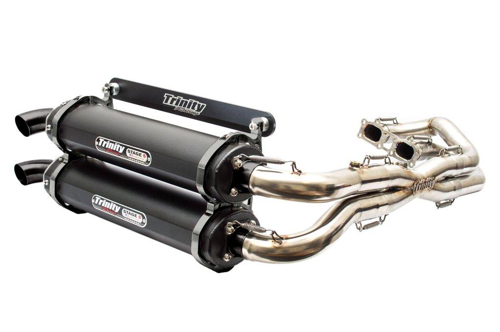 Trinity Racing Polaris RZR XP 1000 EXHAUST FULL DUAL SYSTEM FITS 2014-2023 STAGE 5 WITH POWERVISION TUNER - Rad Parts